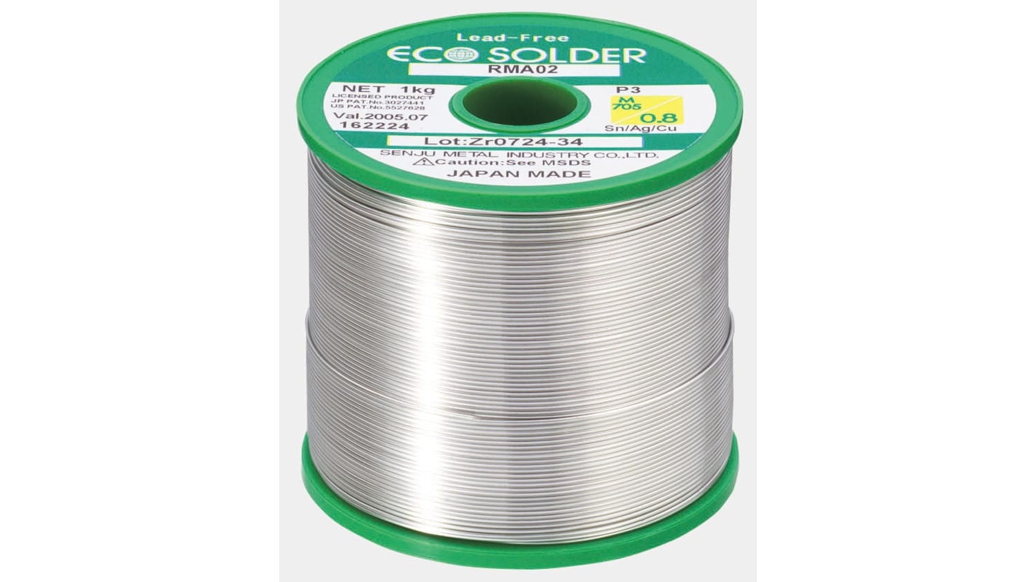 千住金属 はんだ M705 0 8 ワイヤ形状 ワイヤ径 0 8mm 217 C融点 Rs Components