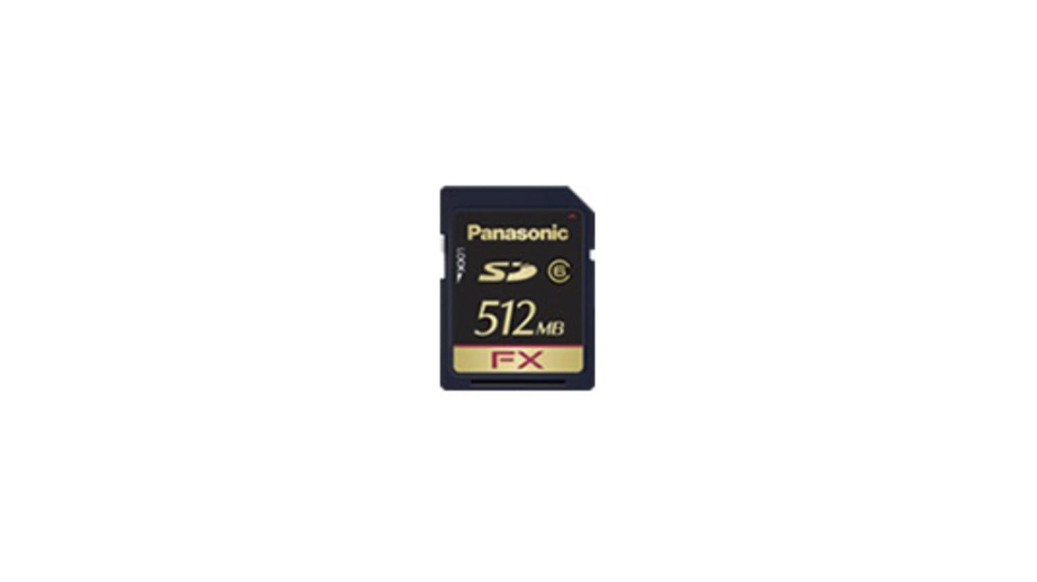 Panasonic Sdカードsd 容量 512 Mb Slcrp Sdfc51sw1 Rs Components