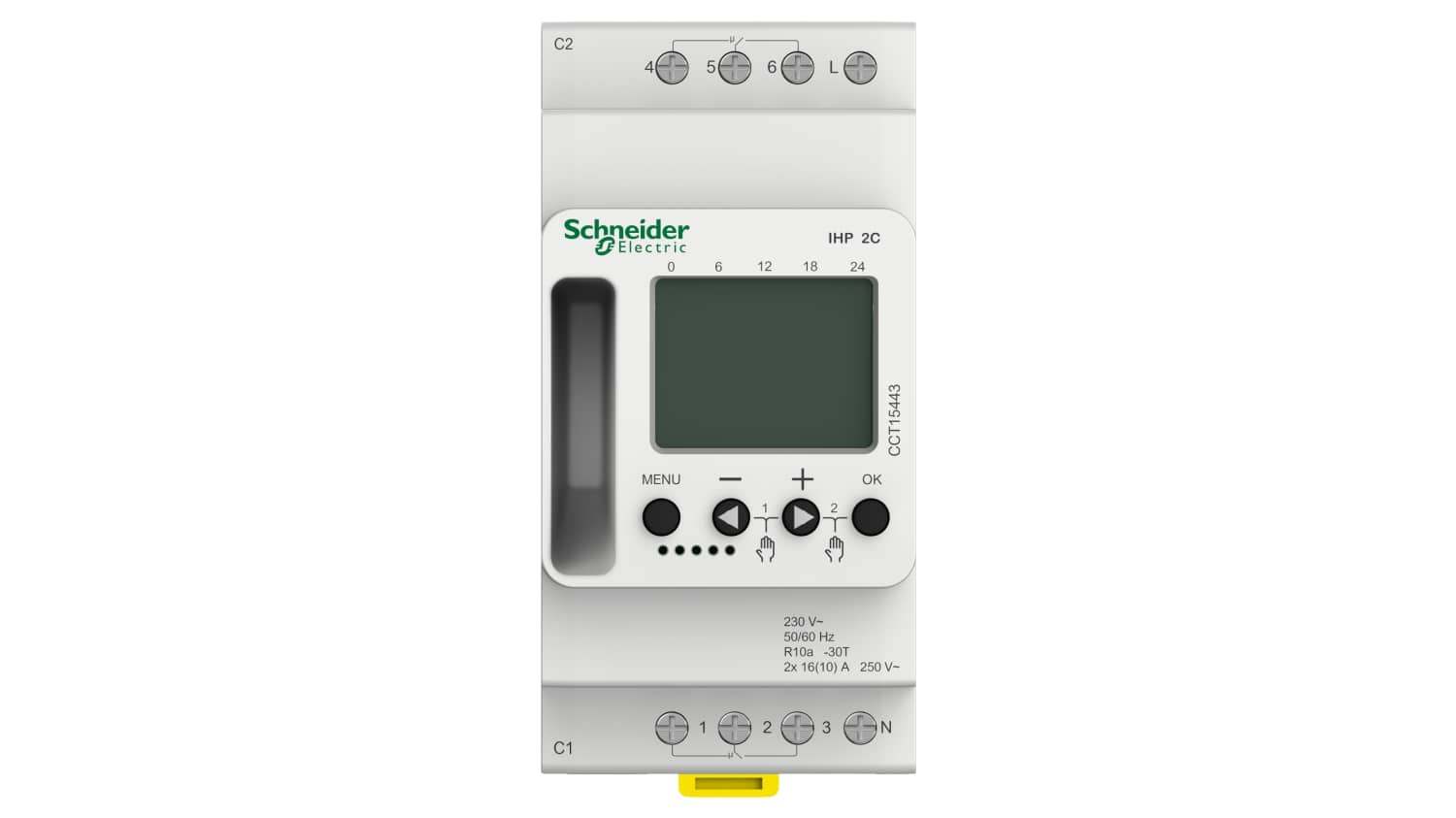 CCT15443 | Temporizador de carril DIN, 2 canales, Digital, 230 V ac Acti 9  | RS Components