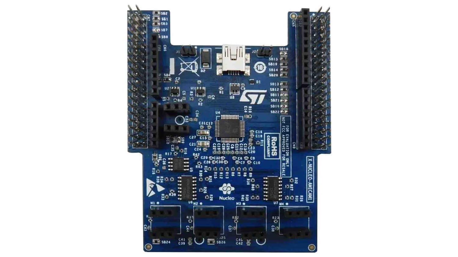 X Nucleo Amicam1 Stmicroelectronics X Nucleo Amicam1 Analog Mems Microphone Expansion Board Based On Mp23abs1 For Stm32 Nucleo Rs Components