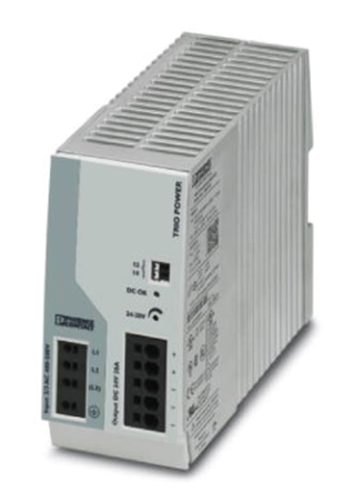Phoenix Contact TRIO POWER Switched Mode DIN Rail Power Supply, 400V ac ac Input, 24V dc dc Output, 20A Output, 480W