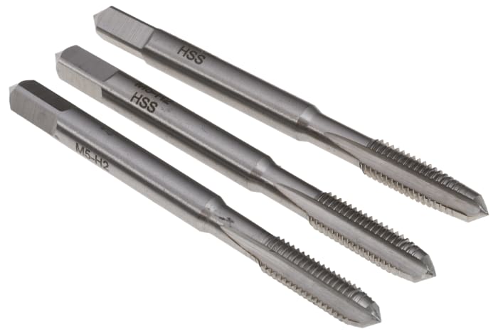 Jeu de tarauds M5, pas de 0.8mm, Métrique, HSS, Taraud à main