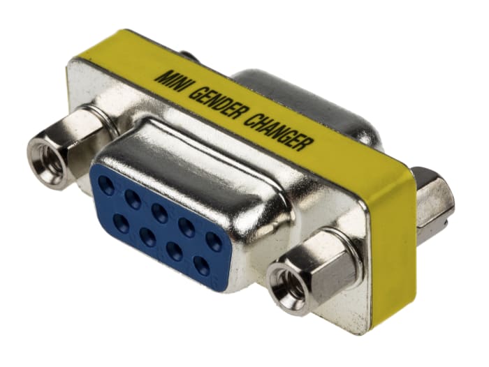 RS PRO D Sub Adapter Female 9 Way D-Sub to Female 9 Way D-Sub