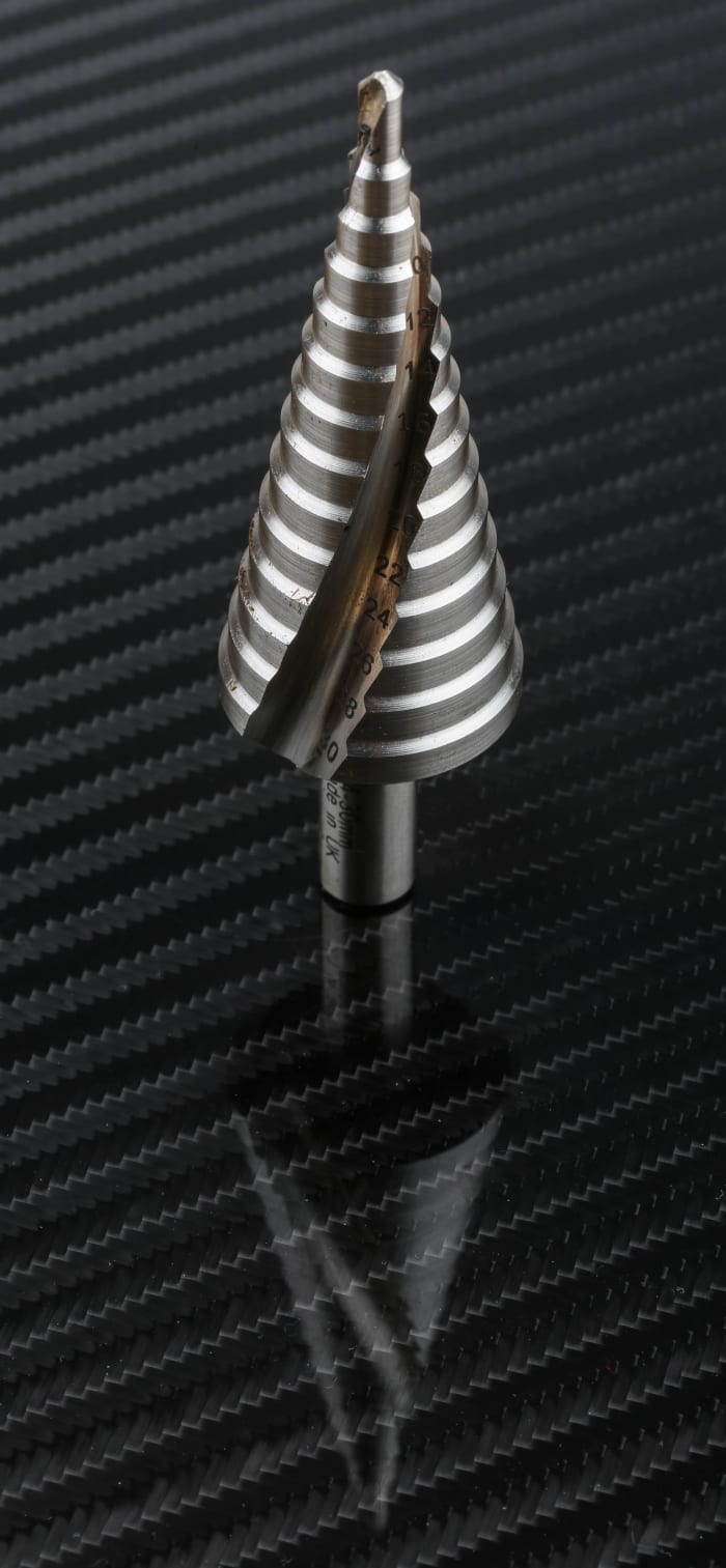 RS PRO RS PRO 3Piece Step Drill Bit Set for Metal, 30mm Max, 4mm Min