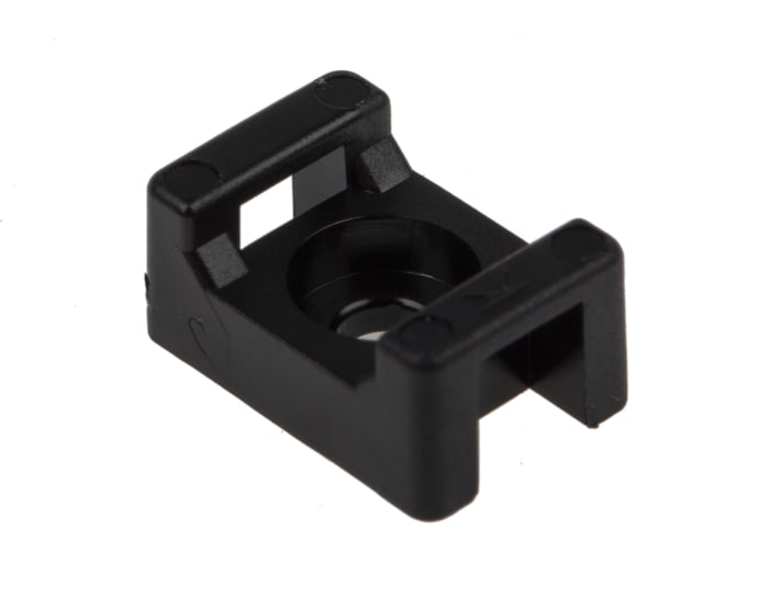 RS Pro, Siyah, Kroşe (Bağ Montajı için), 15mm x 10 mm, 4,8mm Maks. Bağ Genişliğine Uygun