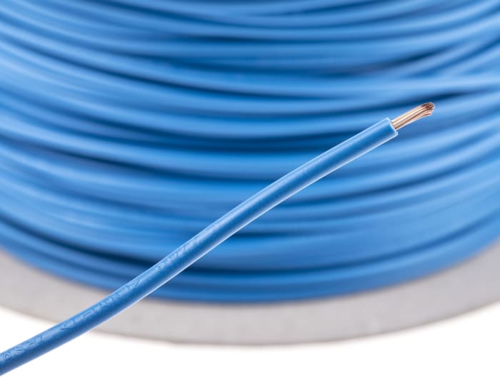RS PRO  RS PRO Blue 1.5 mm² Hook Up Wire, 15 AWG, 30/0.25 mm