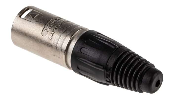 Neutrik Cable Mount XLR Connector, Male, 50 V, 3 Way, Silver Plating