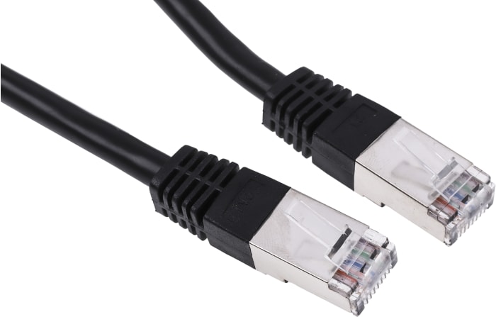 Câble Ethernet RS PRO catégorie 6, S/FTP, Noir, Longueur 2m PVC, avec connecteur