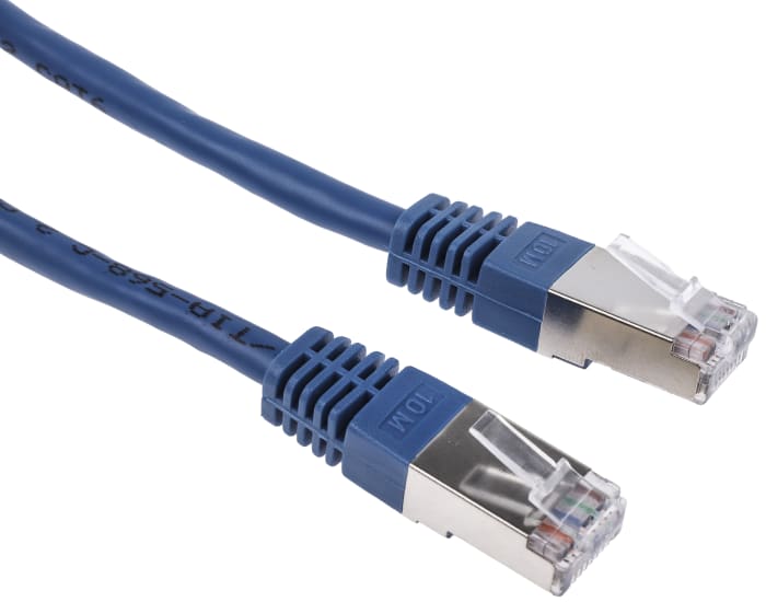 RS PRO | RS PRO, 10 m Cat6 Ethernet Cable, Blue RJ45 to Male RJ45 Male ...