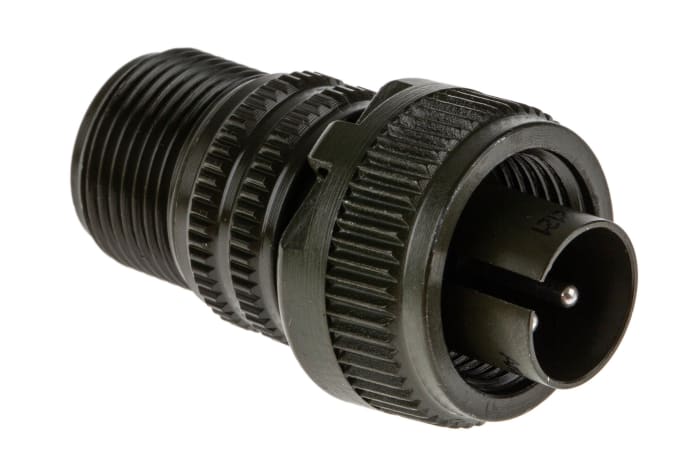 Amphenol Industrial, MS3106A, Copper Alloy 3 Way Cable Mount MIL Spec Circular Connector, Pin Contacts,Shell Size 10SL,