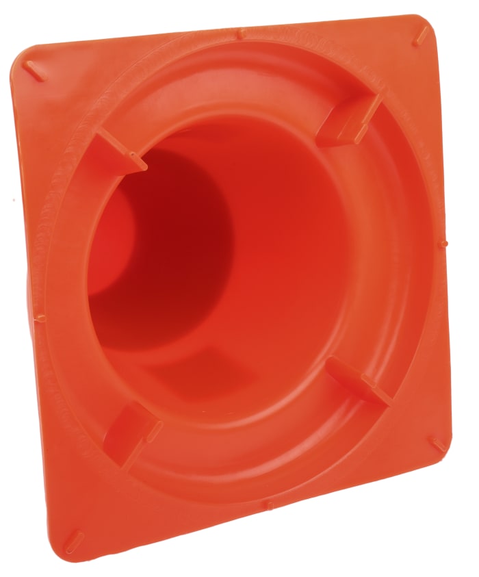 RS PRO Orange, White 300 mm PP Traffic Cone