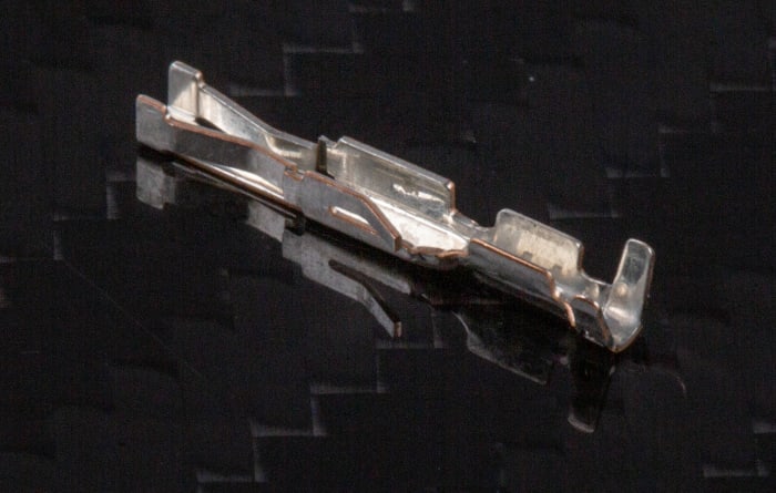 TE Connectivity AMPMODU HE14 Series Female Crimp Terminal, 28 AWG Min Crimp, 24 AWG Max