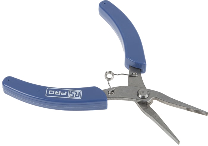 Pince à bec plat RS PRO, L. (hors tout) 130 mm, L. (mâchoire) 25mm