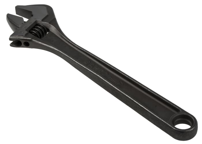 Bahco Adjustable Spanner, 305 mm Overall, 34mm Jaw Capacity, Metal Handle