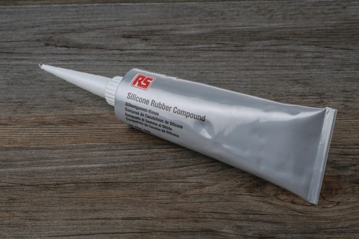 Mastic RS PRO, Transparent, Tube 100 g, Acétoxy, élastomère, +180°C max