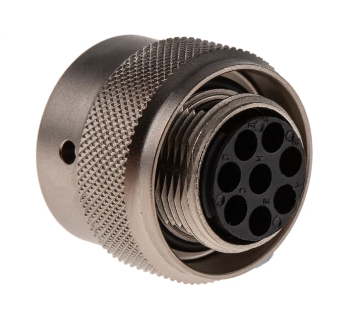 Connecteur cylindrique Femelle, 8 Contacts, Femelle, Souriau Sunbank by Eaton, A sertir