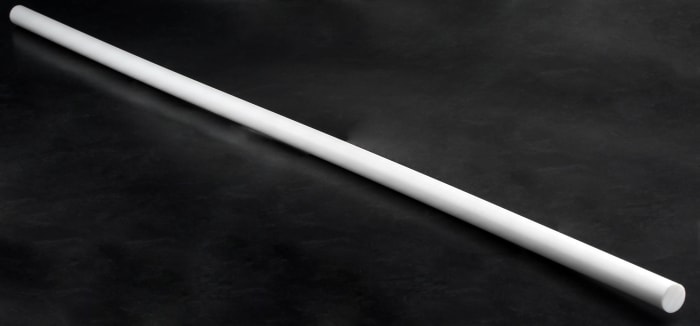 RS PRO White Nylon Rod, 1m x 40mm Diameter