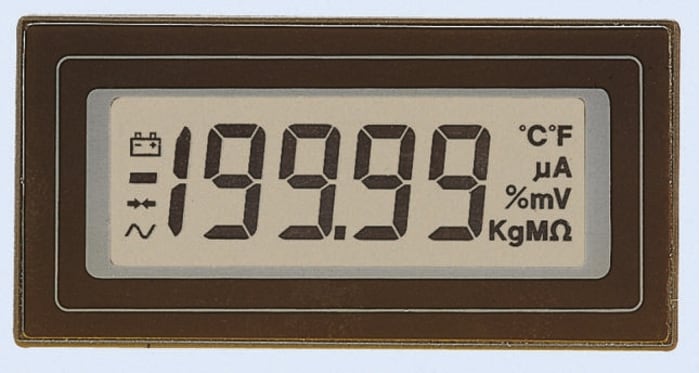 Lascar Digital Panel Voltmeter DC, LCD Display 4.5-Digits ±1 %
