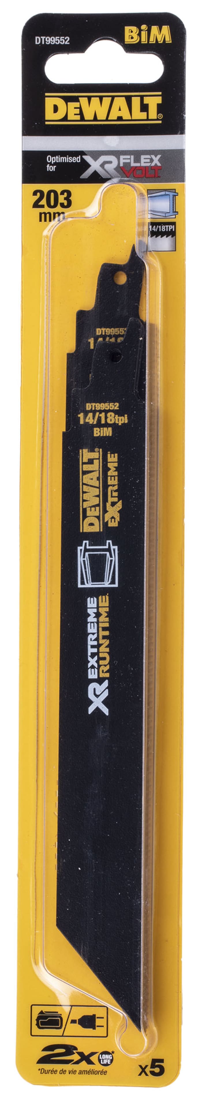 DT99552 QZ DeWALT DeWALT 18 Teeth Per Inch Metal 203 Mm 5 123 0743 