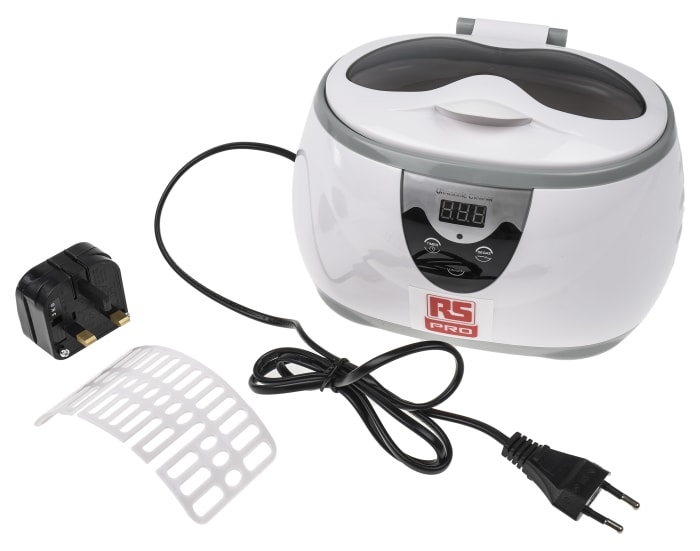 RS PRO, RS PRO Ultrasonic Cleaner, 600ml, 136-8566