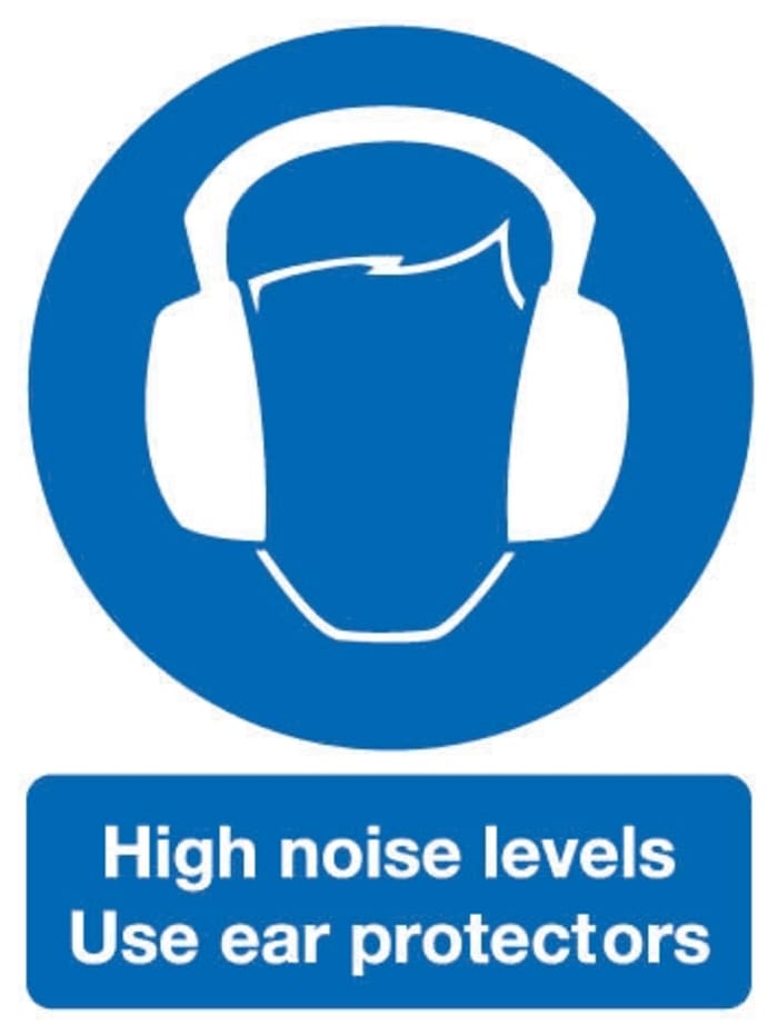 SAV label 'High...protectors',200x150mm