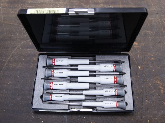AEF.J3 Precision Slotted; Phillips Screwdriver Set, 8