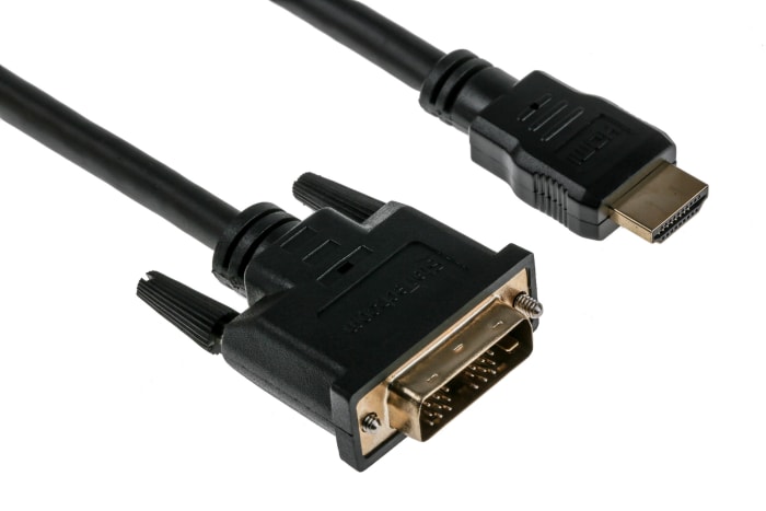 Cable HDMI Negro StarTech.com, con. A: HDMI Macho, con. B: Enlace simple DVI-D Macho, long. 1m