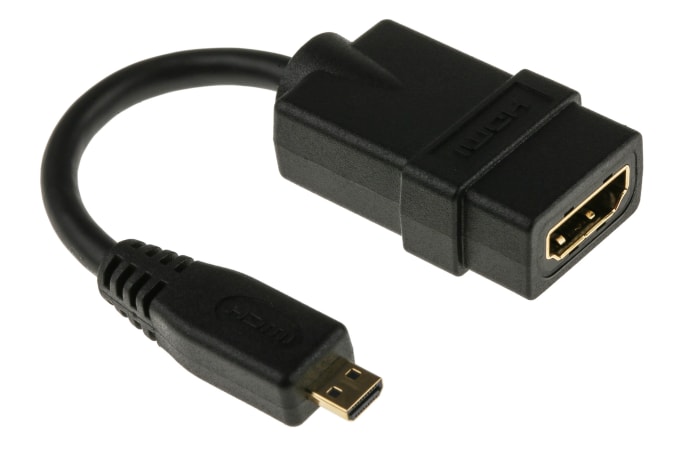 StarTech.com HDMI 1.4, 12.7cm Female HDMI to Male Micro HDMIHigh Speed 4K @ 30Hz