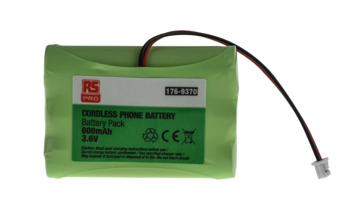 Bloc batterie rechargeable RS PRO 3.6V NiMH 600mAh AAA x 3