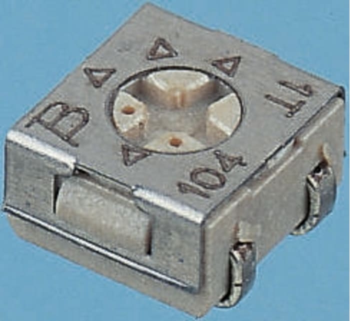 Bourns Kesici, Kırpıcı Potansiyometre 2kΩ, SMD Montaj, Üstten Ayarlı, 0,25W, ±100ppm/°C, Kancalı, 3314 Serisi