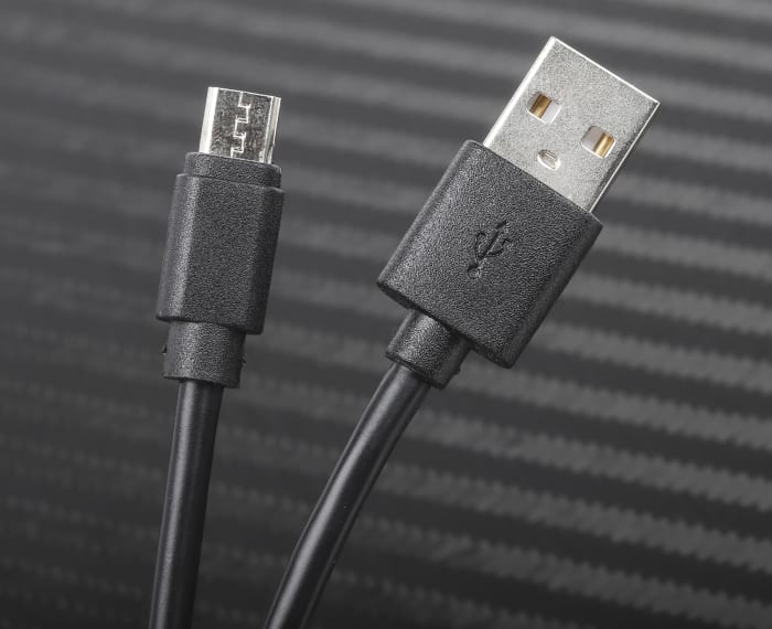 RS PRO USB 2.0 Cable, Male Mini USB A to Male Mini USB B