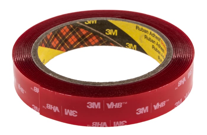 3M 4910F 19mm x 11m  3M 4910F, VHB™ Clear Foam Tape, 19mm x 11m