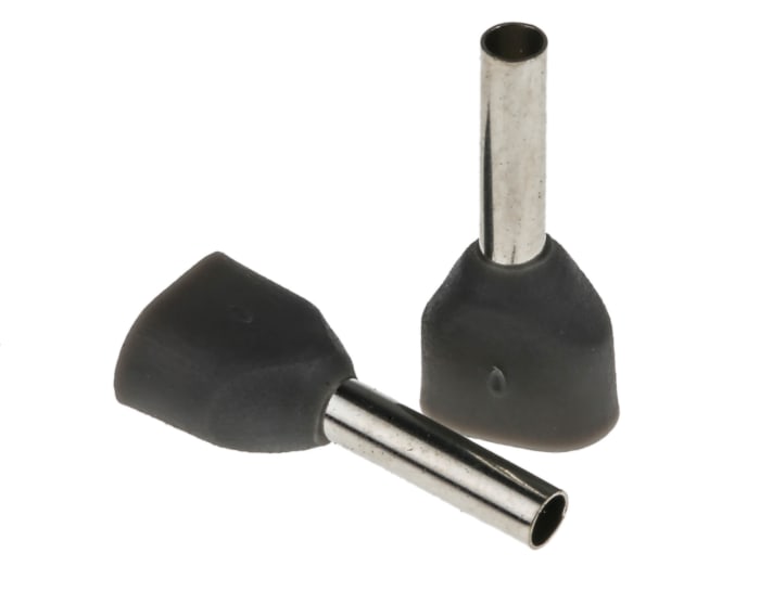 RS PRO RS PRO Insulated Crimp Bootlace Ferrule 8mm Pin Length