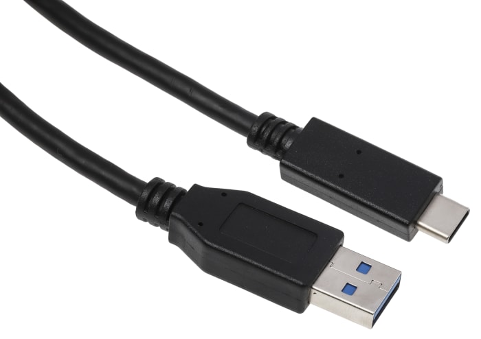 RS PRO | RS Male USB A to Male USB C Cable, USB 3.0, USB 3.1, 2m | 186-3053 | RS Components