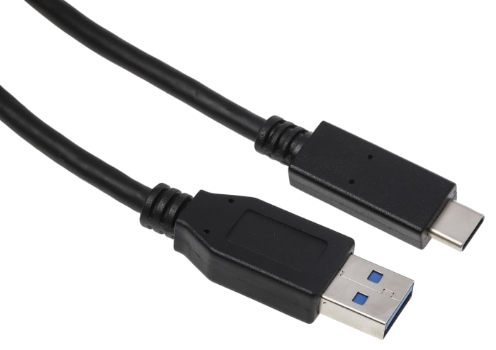 Cable USB USB 3.0, USB 3.1 RS PRO, con A. USB A Macho, con B. USB C Macho, long. 2m, color Negro