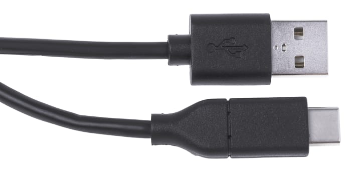 Câble USB RS PRO, USB C vers USB C, 2m, Noir