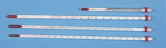 Mercury filled thermometer,-10to50deg C