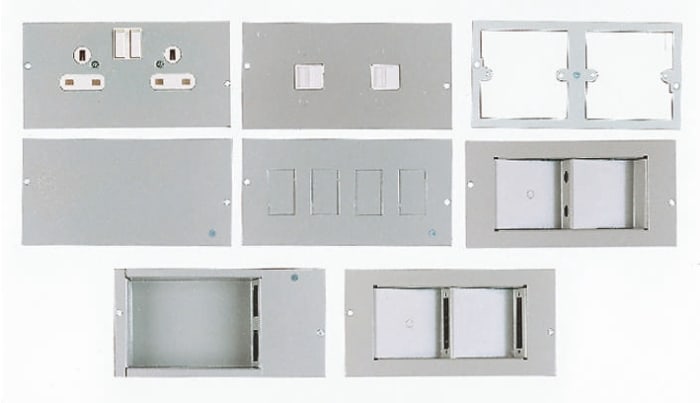 Britmac 2 Compartment Socket Module, 173mm x 87 mm