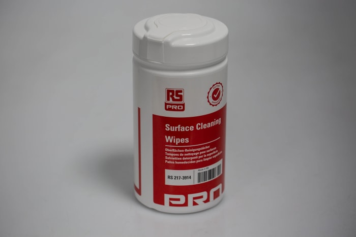 Lingettes RS PRO pour Ecrans d'ordinateur, équipement bureautique, plastique, filtres d'écran, 100 par Boîte