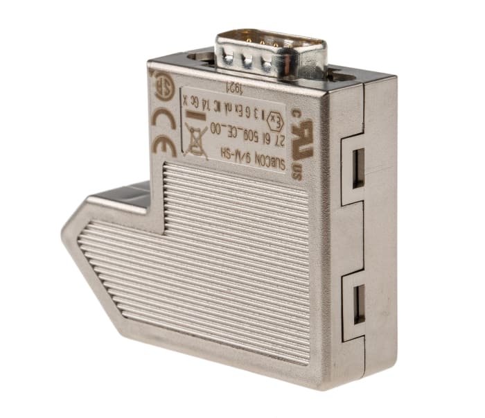 Phoenix Contact SUBCON 9 M SH 9 Way Right Angle Cable Mount D sub Connector Plug 2.77mm Pitch
