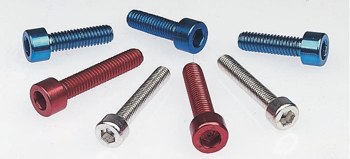8888 Anodised Aluminium Alloy Hex Socket Cap Screw, M5 x 30mm