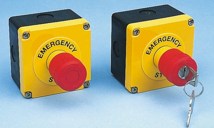 ABB Emergency Stop Push Button, Surface Mount, SPST, IP66