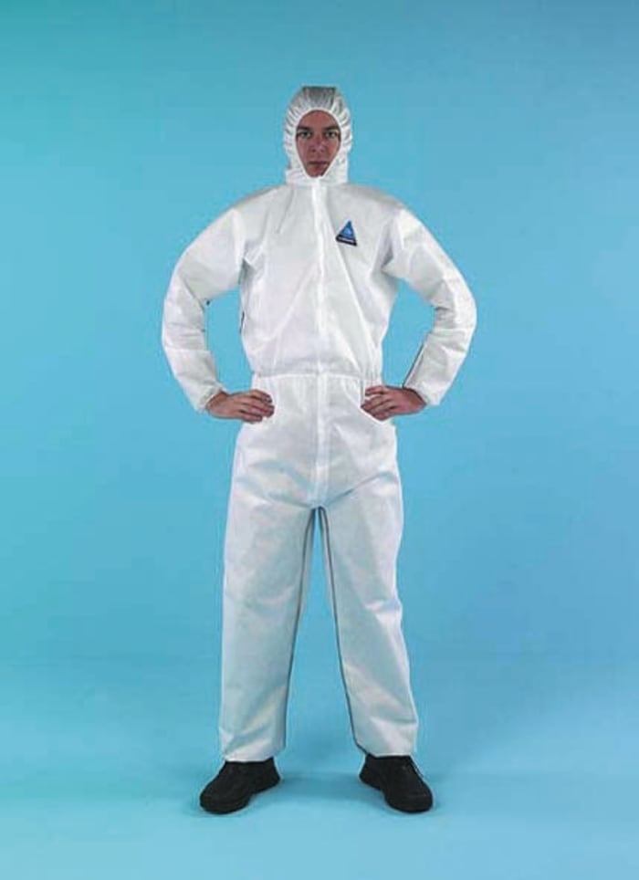 T56 hooded coverall,White 41-44in chest