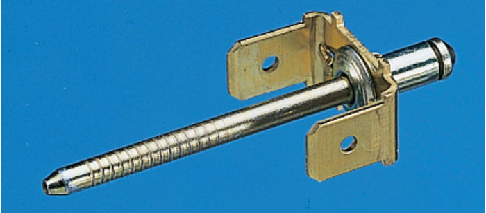 Textron Galvanised, Yellow Passivated Steel Earth Tab Rivet, 9mm