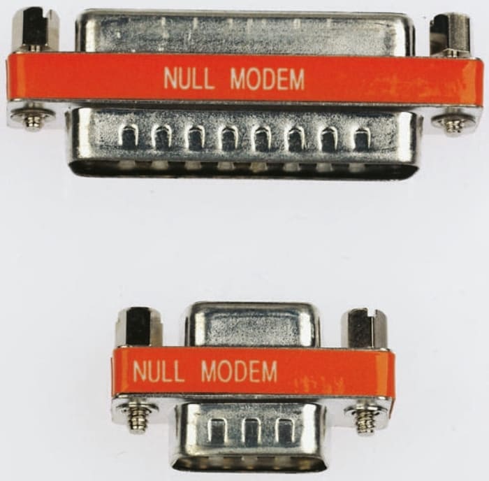 4 line D sub-min null modem adaptor