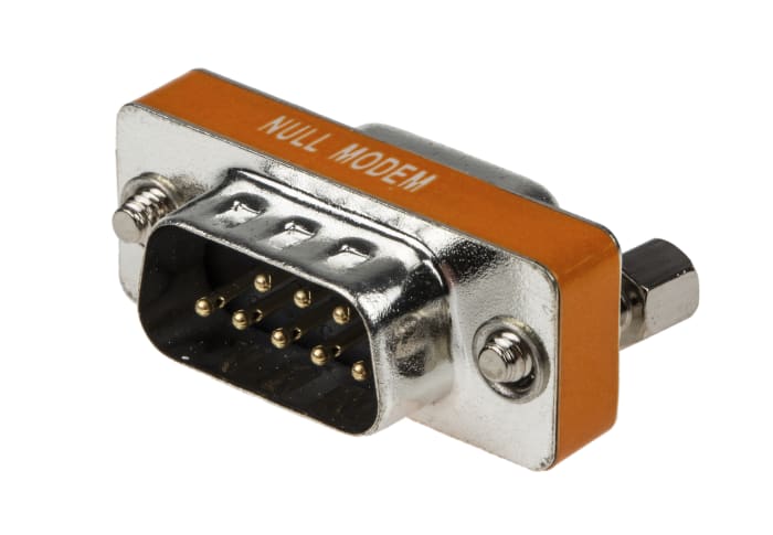 RS PRO D Sub Adapter Male 9 Way D-Sub to Female 9 Way D-Sub