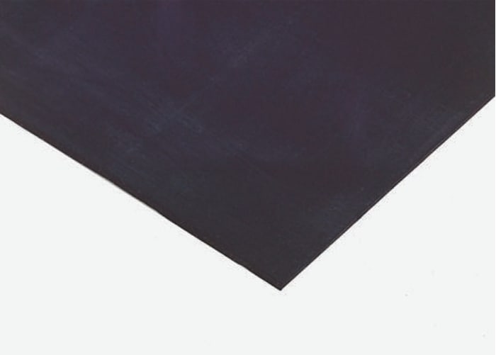 RS PRO Black Neoprene Rubber Sheet, 1m x 1.2m x 6mm