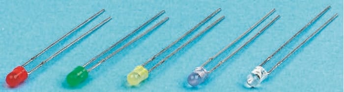 Osram Opto2.5 V Green LED Through Hole, LG 3360-HM