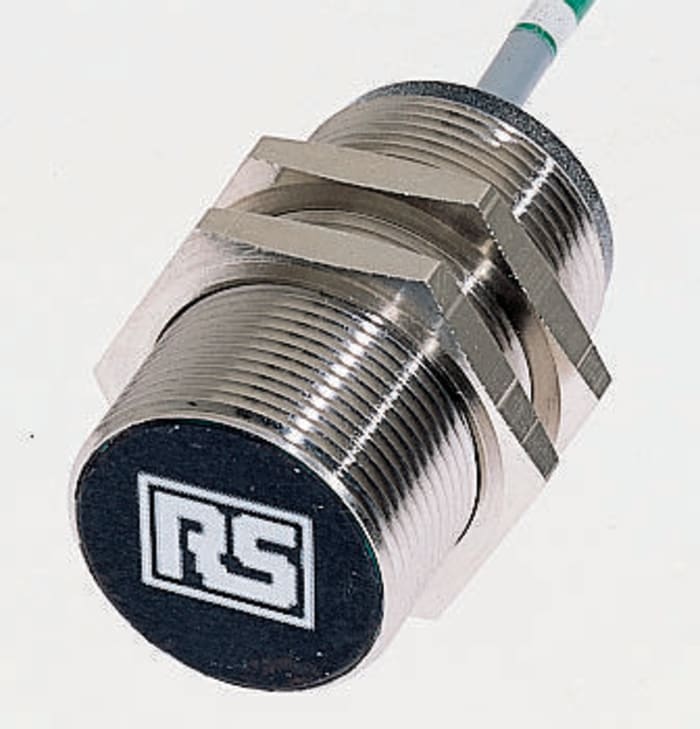 RS PRO Barrel-Style Proximity Sensor, M12, 2 mm Detection, NPN Output, 10 → 30 V dc, IP67, IP68