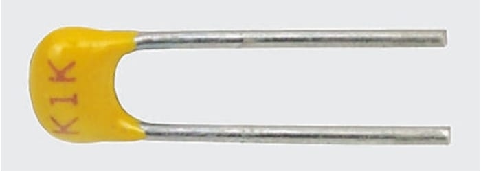 Condensateur céramique multicouche MLCC, Traversant, 4.7nF, 100V c.c., ±10%, diélectrique : X7R